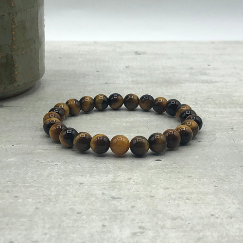 Tigers Eye Bracelet, 8mm