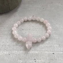 Load image into Gallery viewer, La Vie En Rose Bracelet • Unconditional Love • Rose Quartz, 8mm